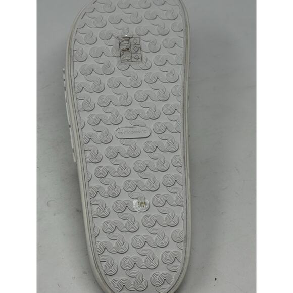 Tory Burch slide embossed logo flip-flops 9 - Picture 4 of 6